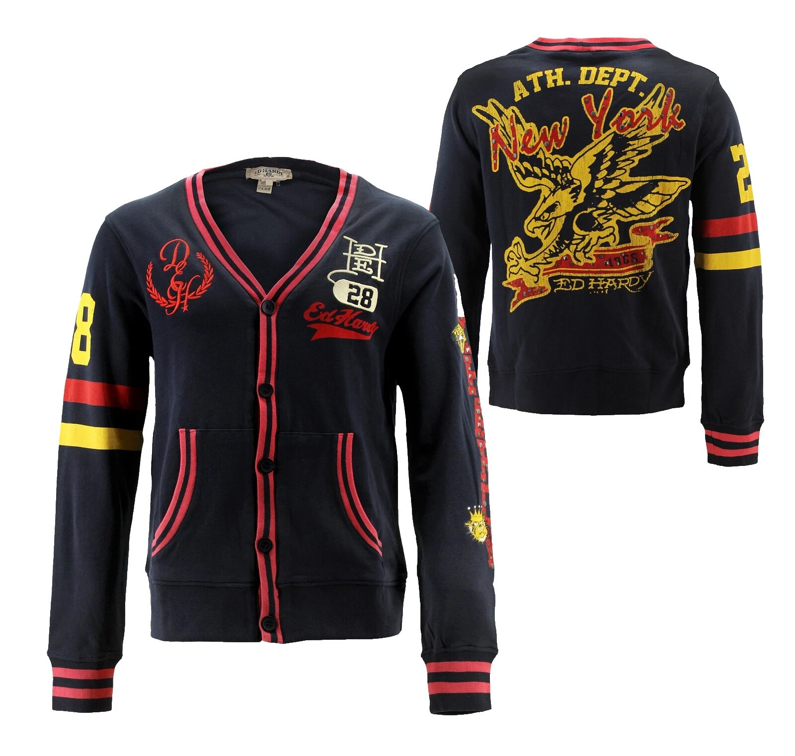 Chaqueta de algodón Ed Hardy Suéteres de hombre