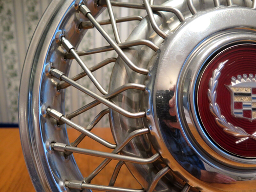 1986-1988 Cadillac Deville Eldorado Seville 14" Wire Hubcap ~ VIDEO ~ - Picture 6 of 19