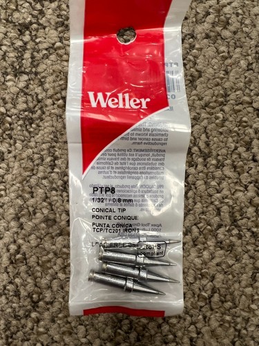 Genuine Weller Iron Tips PT series for TCP, WCTP. PT08, PTP8, PTP7 - Picture 2 of 4