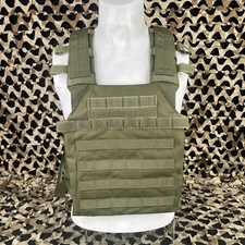NEW Lancer Tactical Nylon QR Lightweight Plate Carrier - OD Green (CA-883GN)
