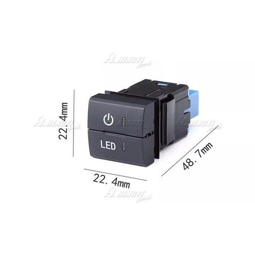 1x Black Dual Dashboard Square Switch Button w Harness For Toyota Current Model - Picture 7 of 18
