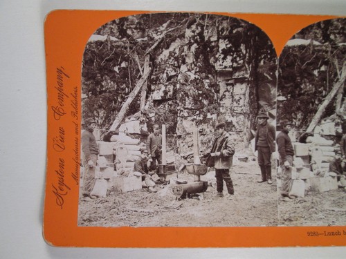 Drea Trail Alaska - 1898 - Campamento de cocina de almuerzo en camino a posiblemente campos dorados - Imagen 2 de 4