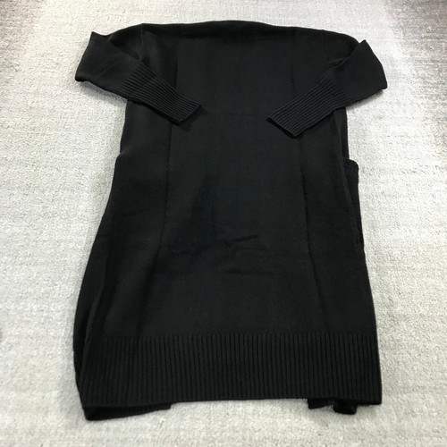 Naadam Sweater Womens 2XS XXS Cashmere Duster Cardigan Open Front Cardigan Black - Picture 6 of 10