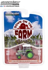 Greenlight Down on the Farm 1992 Ford 5610 with Enclosed Cab Green and Gray 1/64