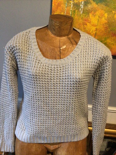 Jennifer Lopez Xs Sweater Top Gray - Picture 1 of 8