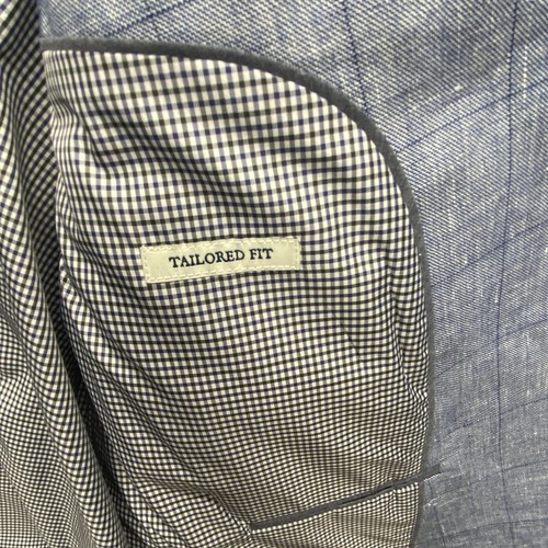 Jos A Bank 1905 Mens Tailored Fit Linen Blazer 44R Sports Jacket - Picture 3 of 9