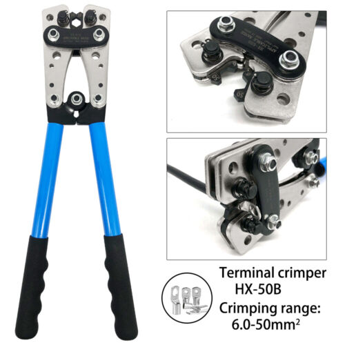 16 Ton 8 Dies Hydraulic Crimper Crimping Tools Wire Battery Cable Lug Terminal - Picture 14 of 14