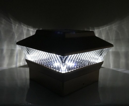 2/4/6/8/12-Pc Square Solar Post Cap Lights Fence Mount (Only for 4"x4" Posts) - Picture 16 of 23