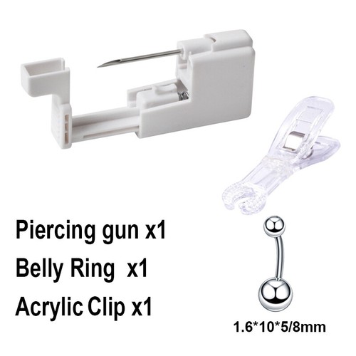 Einweg Piercing Werkzeug, Bauchnabel Bauch Zunge Augenbraue Lippenring Piercing Pistole - Bild 13 von 18