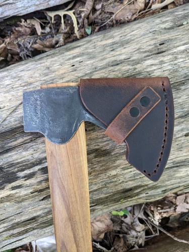 Gransfors Bruk Wildlife Hatchet Buffalo Leather Sheath Mask (Axe NOT Included) - Picture 2 of 3