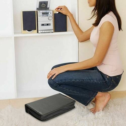 CD/DVD Disc Carry Case Handbag 80pcs Capacity DVD VCD Wallet Organizer Dustproof - Afbeelding 6 van 12