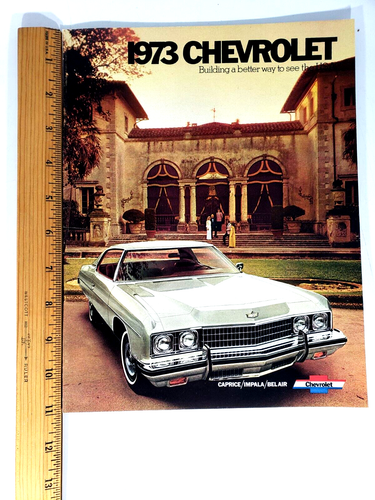 1973 Chevrolet Caprice/Impala/Belair Dealer Showroom Brochure NEW Uncirculated - Picture 12 of 12