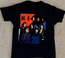 Vintage Heart band Concert Tour Men T-shirt Black Unisex All Sizes S-5