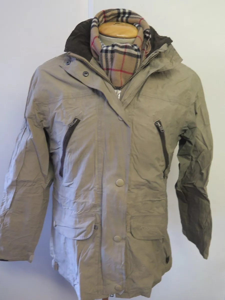 Vintage Barbour L41 Ladies Coldstream Jacket UK 8 Euro 36 in stone