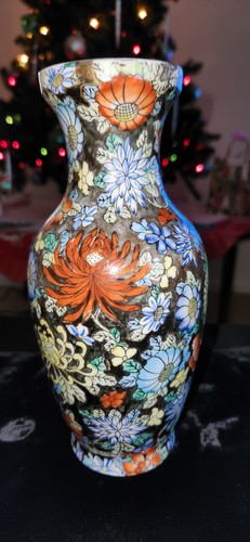 China's "Last Dynasty" Qianlong Qing Famille Rose Golden Gilded Vase-Antique-Yl - Picture 9 of 22