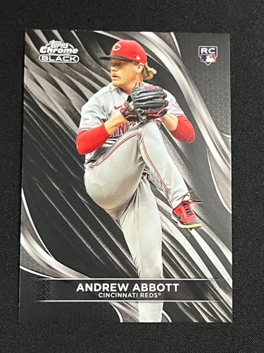 2024 Topps CHROME BLACK ANDREW ABBOTT CINCINNATI REDS RC #11 - Picture 1 of 2