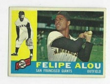 1960 TOPPS FELIPE ALOU #287 SAN FRANCISCO GIANTS