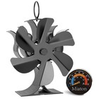 Wood Stove Fan Heat Powered | Non Electric Heat Activated Fan for Wood Burnin...