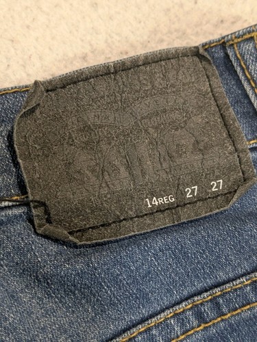 Levis Performance 511 Slim Youth Size 14 Reg Denim Blue Jeans 28x27 Red Tab - Bild 5 von 13