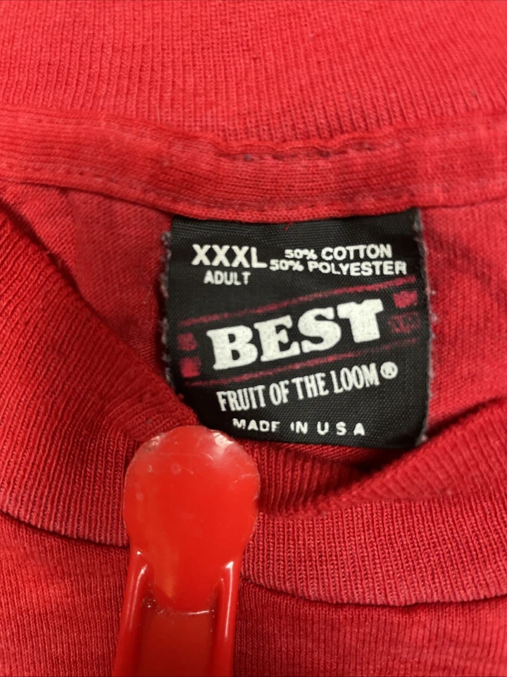 Camiseta Gráfica Vintage Años 90 Para Hombre 3XL Brownie Rocks Springfest '95 Corning Red Foto 3 de 4