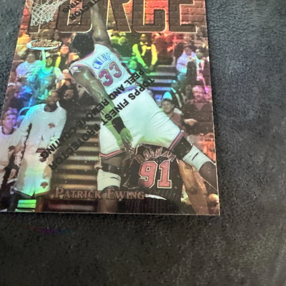 1997 Topps Finest PATRICK EWING FORCE РЕФРАКТОР С ПОКРЫТИЕМ #56🔥SHARP🔥РЕДКИЙ SP🔥 - Изображение 2 из 4