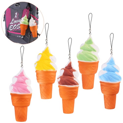 Ice Cream Keychain Practical Simulation Ice Cream Reducing Stress Bag - 第 12/12 張圖片