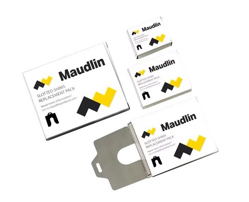(5 Stück) Maudlin Products Unterlegscheiben mit Schlitzen Silber 3,00 Zoll L x 3,00 Zoll B x 0,100 Zoll H MSB100 - Bild 4 von 4