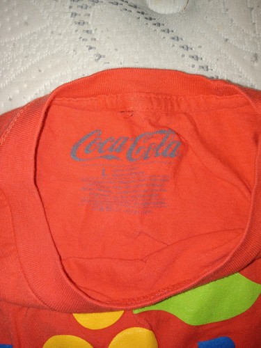 Coca Cola Brand Mens FANTA ORANGE Logo T Shirt LARGE Soda Pop Graphic Tee - Picture 6 of 8