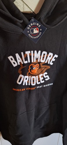 New Era MLB Baltimore Orioles Hoodie Sweatshirt Mens Blk Sz Small New with Tags - Picture 2 of 2