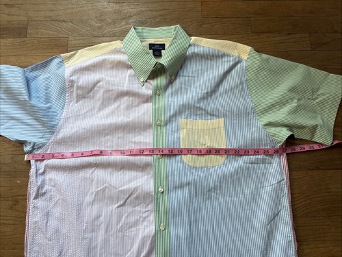 Camisa Brooks Brothers 346 Colorblock Abotonada Colorida Para Hombre’s XL Almidonada - Imagen 5 de 10