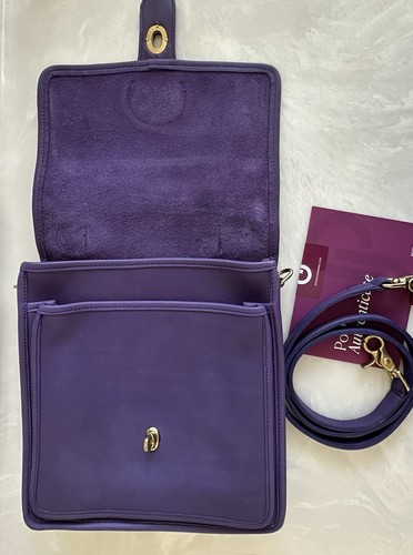 COACH VINTAGE PURPLE STATION BAG 5130 USA EUC - Picture 12 of 16