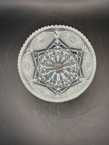 Siglo XIX-XX, EAPG cardo pesado con paneles diente de sierra borde cuenco - Imagen 7 de 7