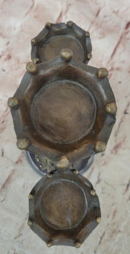 ART NOUVEAU SOLID BRONZE ELEPHANT CANDLE HOLDER VINTAGE FIGURINE HOME DECORATIVE - Picture 9 of 10