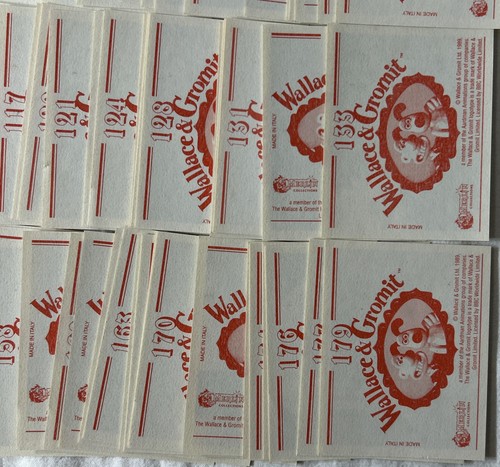 Wallace & Gromit 1989 Merlin Collectible Stickers Lot Of 141 Partial Set No Dupe - Picture 10 of 10