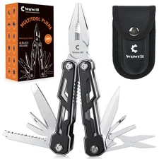 Wuwrll Multitool with Safety Locking,16-in-1 Multi Tool Stainless Steel Pocke...