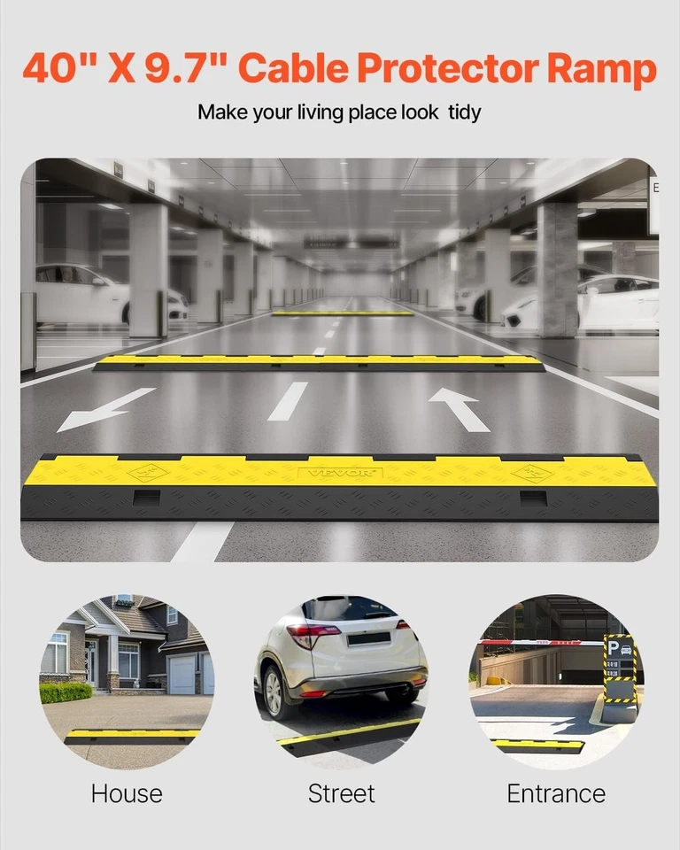 Rampa protectora de cable de alta resistencia de 11000 libras Foto 4 de 4