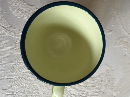 Vintage Pfaltzgraff Verona Large 16 oz Coffee Mug Stoneware Blue Green - Picture 3 of 4