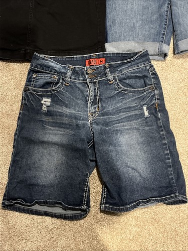 Damen Denim Paket 3 Größe 8/29 blaue Jeansshorts schwarzer Rock INC Style & Co - Bild 2 von 14