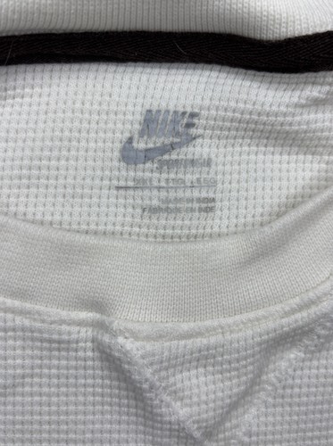 Nike Sportswear Thermal Crewneck Shirt White Men’s XXL Waffle Knit Long Sleeve - Picture 3 of 7