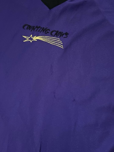 Vintage Counting Crows Jersey Giant Band Merch Purple XL USA 23x28 90s - Picture 5 of 10