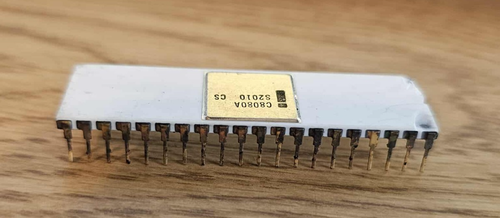 Rare IMSAI MCS-8 céramique blanche Intel C8080A CS échantillon client processeur doré 1976 - Photo 4/6