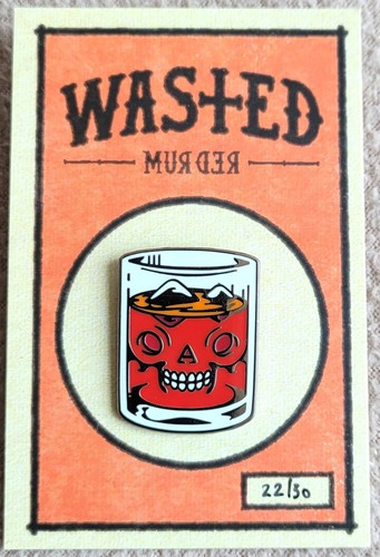 Wasted Red Rum Jimi Biscuits AKA Harry Waine Sold Out Enamel Pin Ltd Ed 22/30 EX
