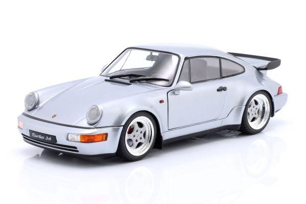 Solido 1/18 Porsche 911 (964) Turbo 3.6 1990 Polar Silver