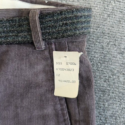 Pantalones de pana púrpura Levis de colección años 70 para hombre EE. UU. STOCK MUERTO ¡Con cinturón! NUEVO CON ETIQUETAS 38x32 - Imagen 15 de 20