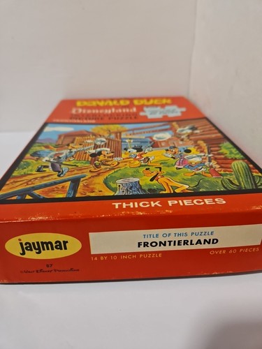 Vintage Jaymar Donlad Duck Disneyland Frontierland 1 von 4 Serien über 60 Teile 14x10 - Bild 3 von 11