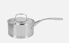 Hot Sale Demeyere Atlantis 2.25 qt Sauce Pan With Lid, 18/10 Stainless Steel NEW