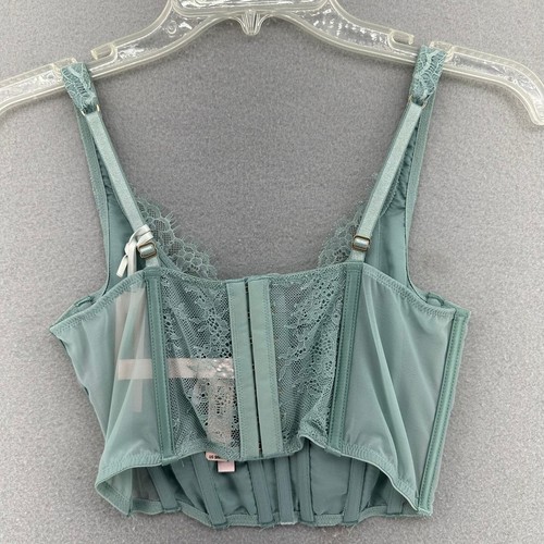 Victoria's Secret Dream Angels Spitzen Korsett Top Bustier Dessous grün recycelt S - Bild 5 von 6