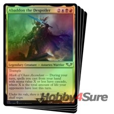Foil Abaddon The Despoiler (171) X4 M/NM Magic MTG Warhammer 40,000