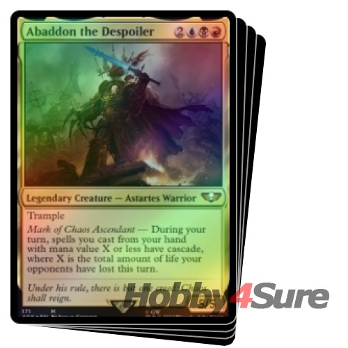 Foil Abaddon The Despoiler (171) X4 M/NM Magic MTG Warhammer 40.000 - Bild 1 von 1