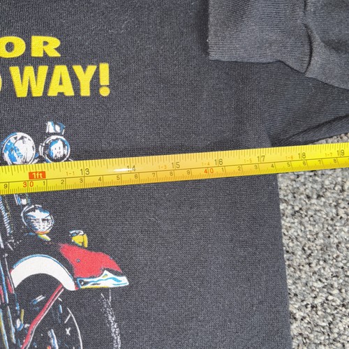 Vintage Harley Davidson Taz My Way Or No Way 1993 Sweatshirt Youth XL 18-20 HTF - Picture 11 of 13